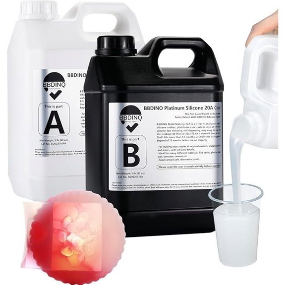 BBDINO Silicone Mold Making Kit (20A 1 Gallon)
