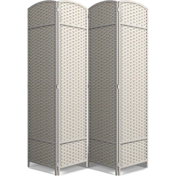Sorbus 4-Panel 6ft Room Divider with Mesh Design