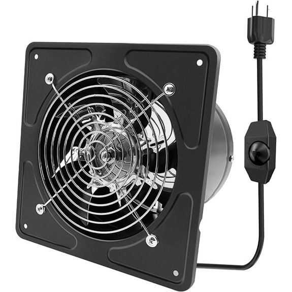 6-Inch Wall Exhaust Fan with Speed Control