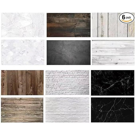 Food Photography Backdrops Paper 6 Pack