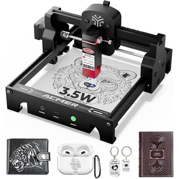 Acmer S1 Laser Engraver & Cutter 3.5W Compact
