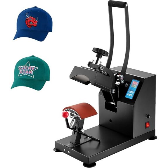 VEVOR 6x3.75Inch Hat Heat Press with Digital Controls