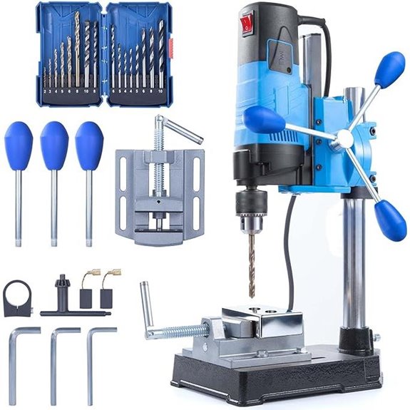 Mini Benchtop Drill Press with 16-Piece Bit Kit