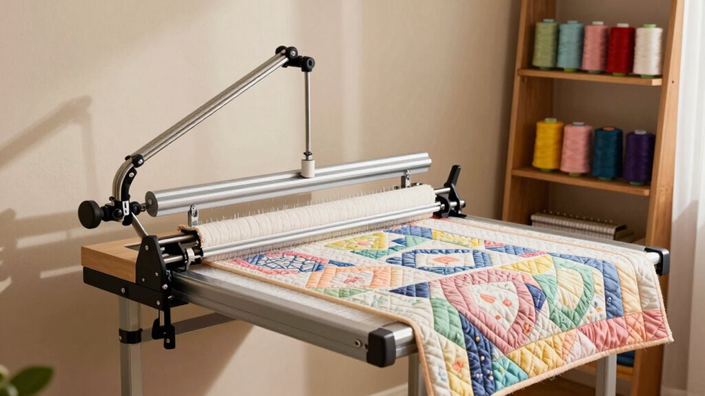 small space longarm frames