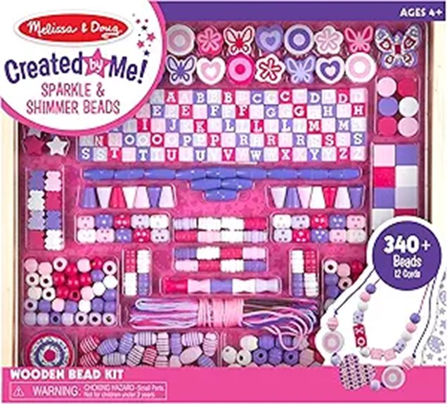 Melissa & Doug Sparkle & Shimmer Beads Jewelry Kit