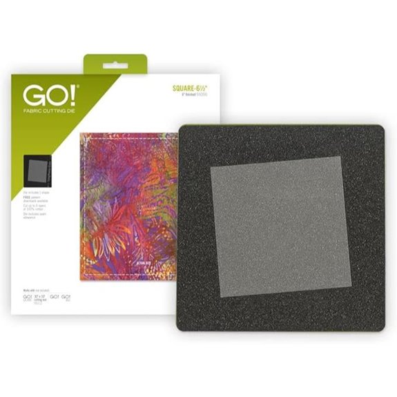 AccuQuilt GO! Fabric Cutting Dies; Square 6-1/2 inch; Quilt Block A