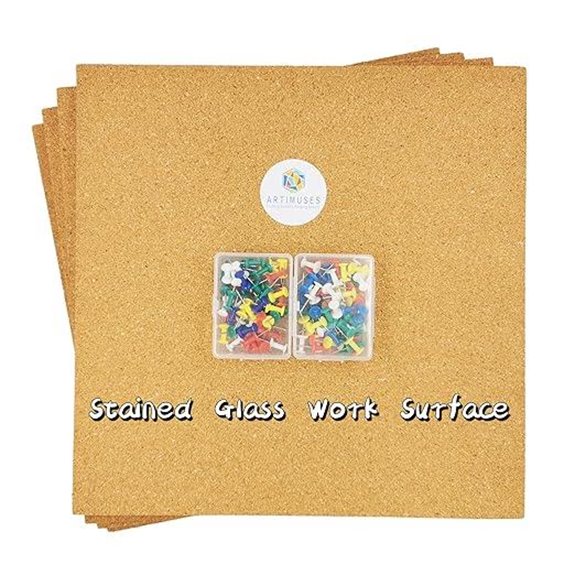 Stained Glass Work Surface 12 x 12 4 Pack