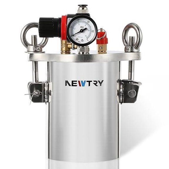 NEWTRY 2L Stainless Steel Pressure Dispenser Tank