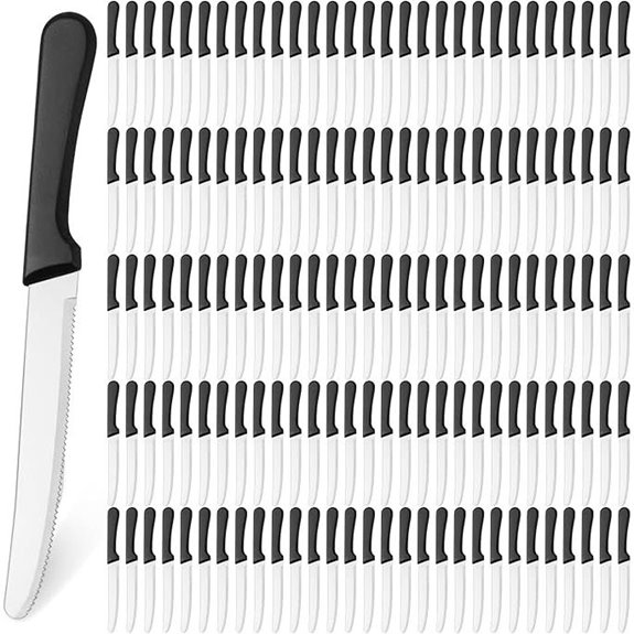 Zhehao 150 Pcs Steak Knife Set with Plastic Handle