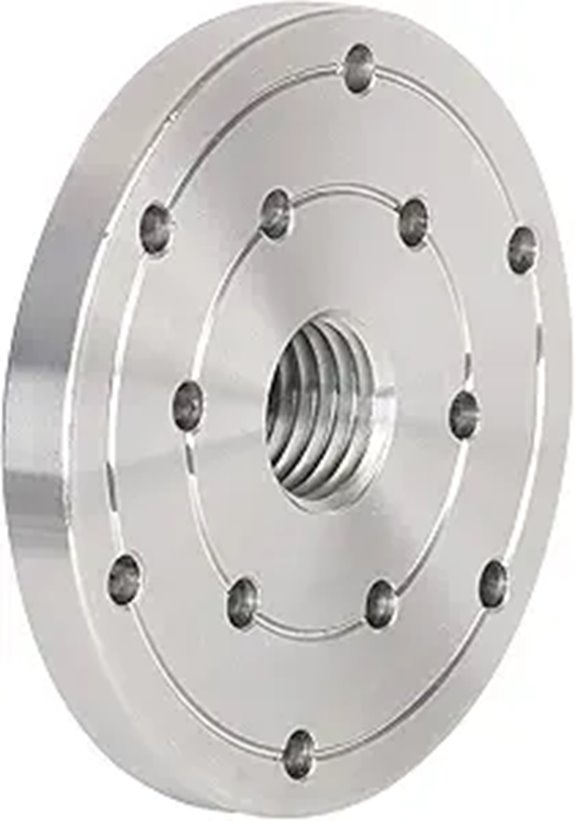 Wood Lathe Steel Faceplate with Spindle Thread