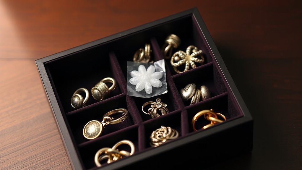 store jewelry in controlled dry environment