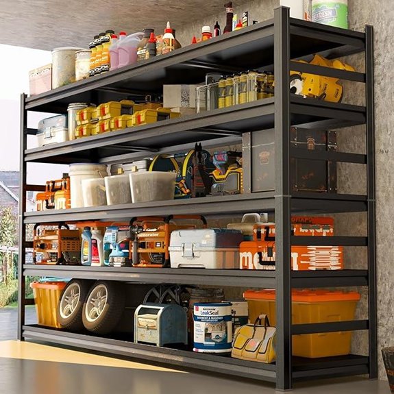 Heavy Duty Metal Garage Shelving Unit (5-Tier)