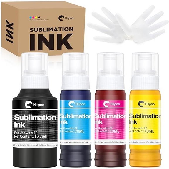 Hiipoo Sublimation Ink Refill Bottles for Heat Press