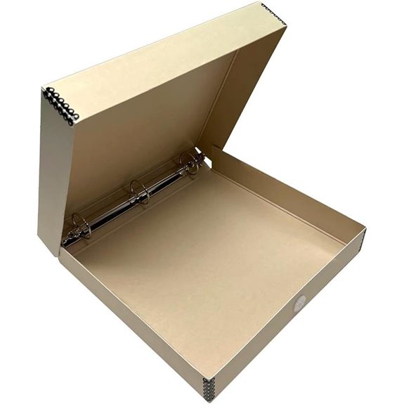 Lineco Tan 3-Ring Preservation Album Box