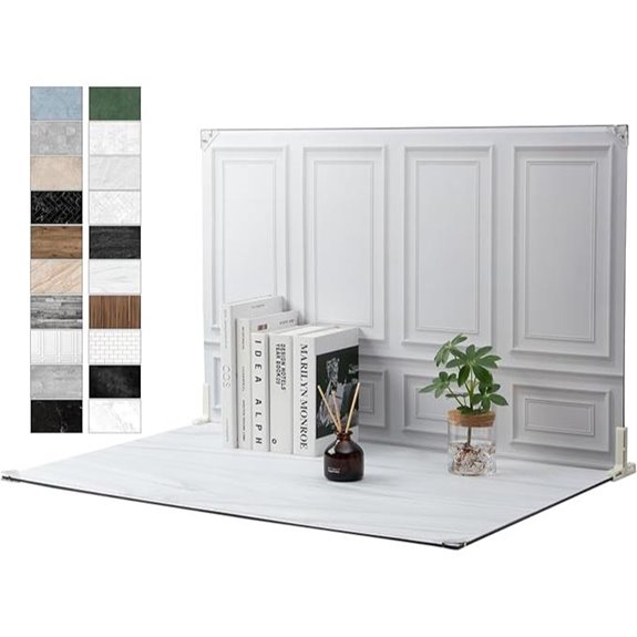 MDAOCRY 10-Piece Food Photography Backdrop Kit