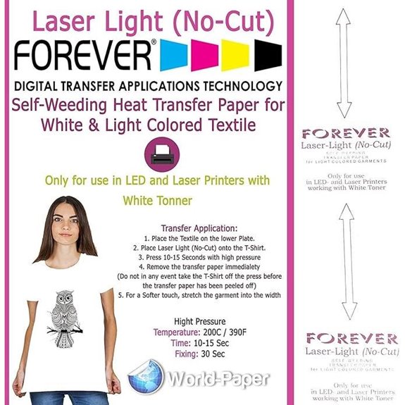 Forever Laser Heat Transfer Paper 10 Sheets