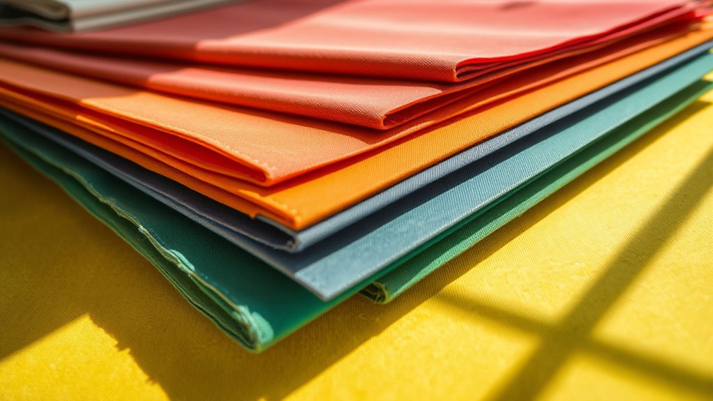 test colors on actual materials