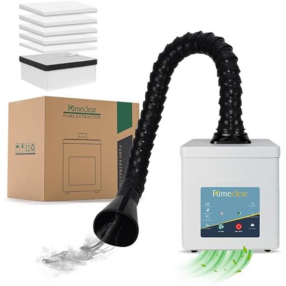 FumeClear FC2001A Solder Fume Extractor 3-Speed