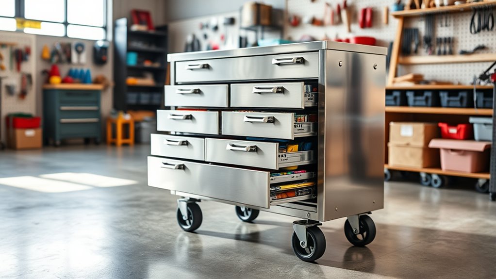 tool chest size durability mobility