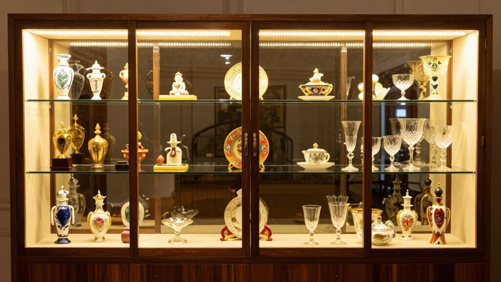 top 15 illuminated curio cabinets