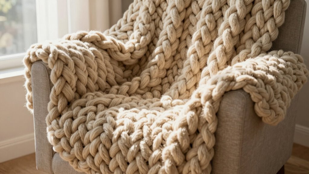 top chunky knit throws