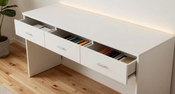 top craft desks with storage