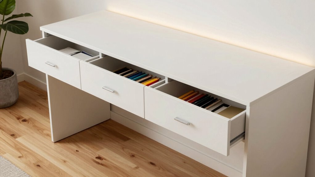 top craft desks with storage