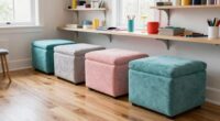 top craft room storage ottomans