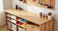 top craft tables with storage