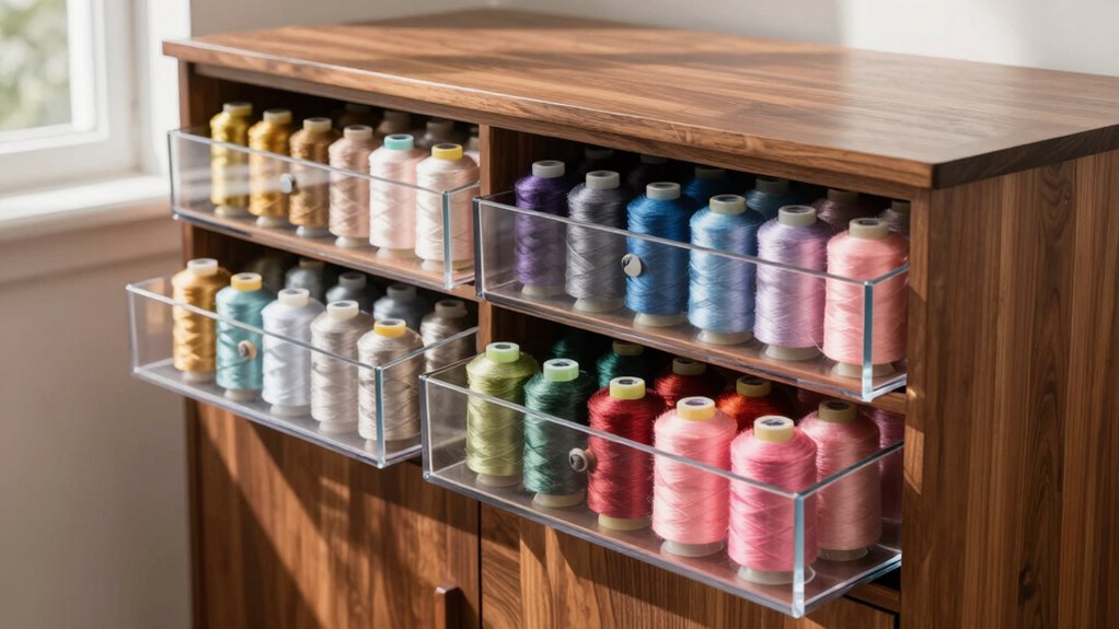 top embroidery thread storage
