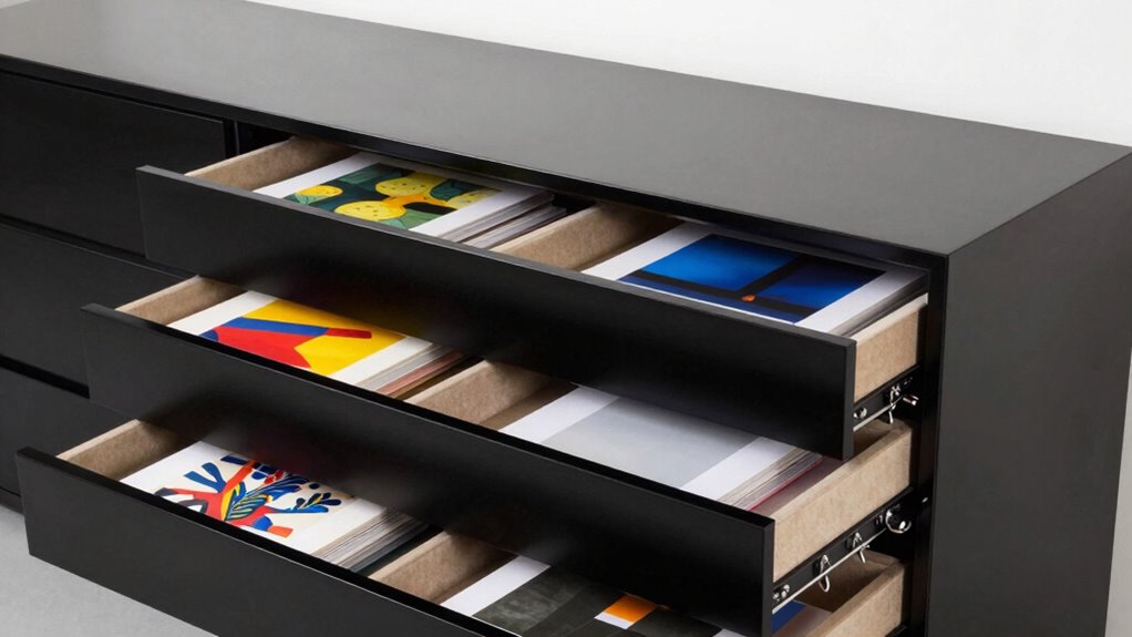 top flat art storage options