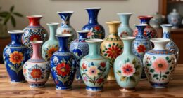 top hand painted ceramic vases