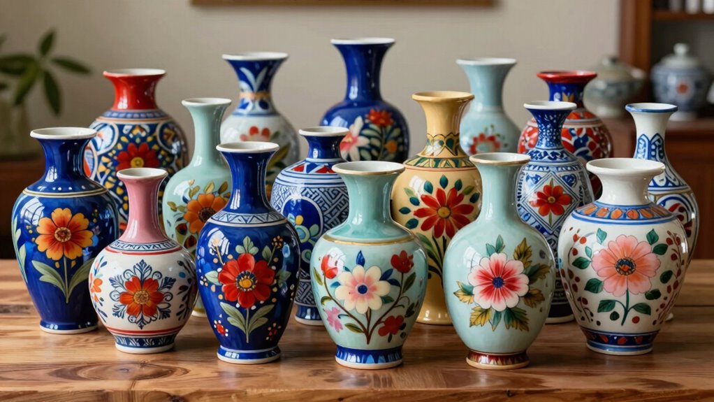 top hand painted ceramic vases