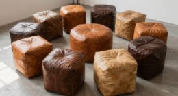 top handmade leather ottoman ideas
