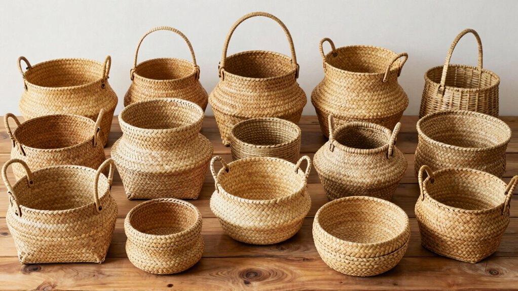 top handwoven seagrass baskets
