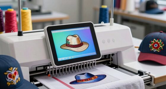 top hat embroidery machines