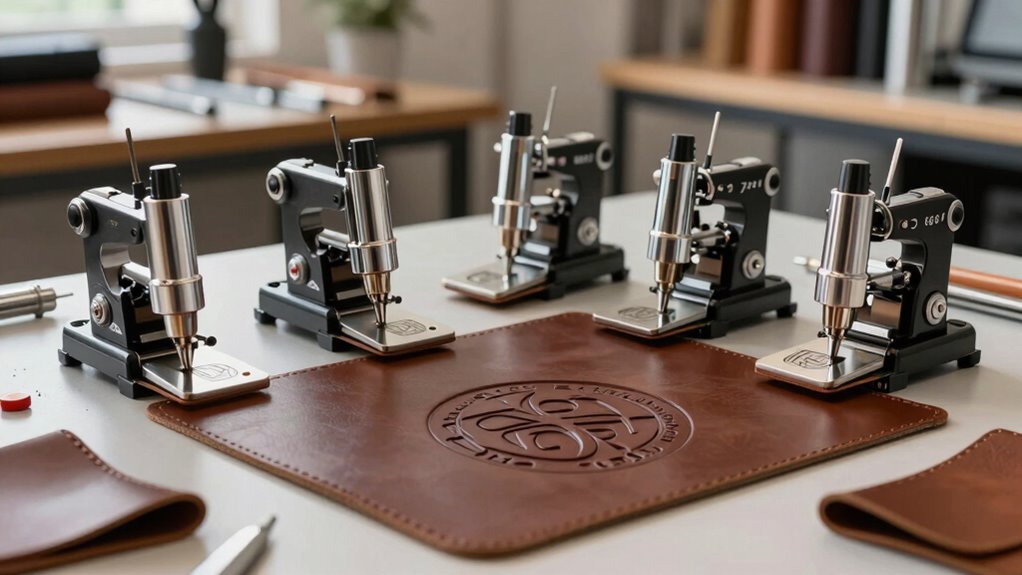 top leather logo embossers