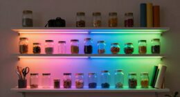 top led strips for shelves