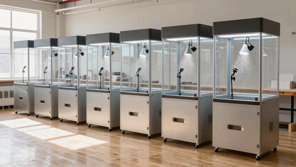 top portable wood spray booths