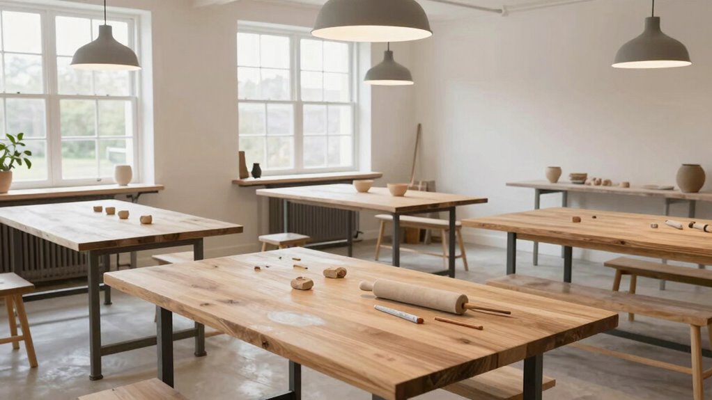 top pottery studio tables