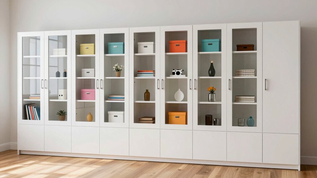 top tall adjustable storage cabinets