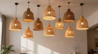 top woven rattan pendant lights