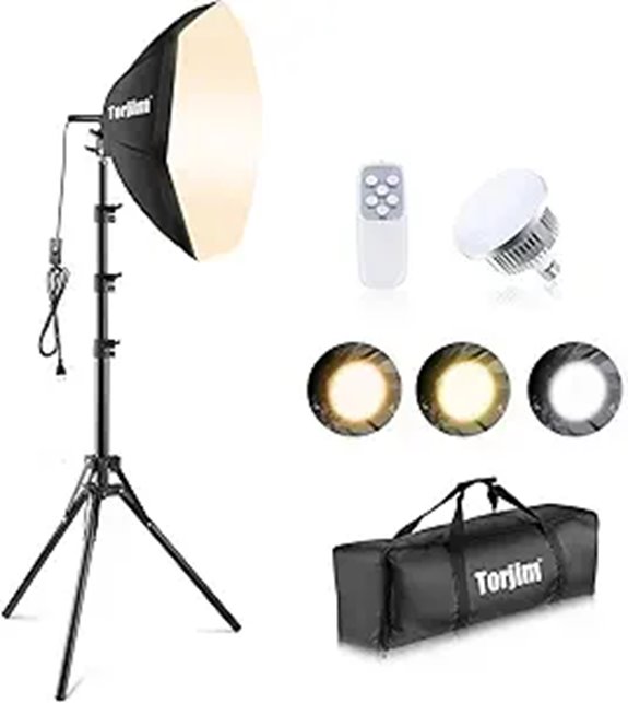 Torjim 20'' Softbox Lighting Kit with LED Bulbs