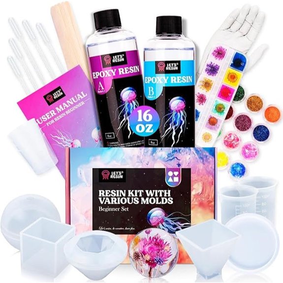 Let's Resin Epoxy Resin Kit with Molds and Supplies