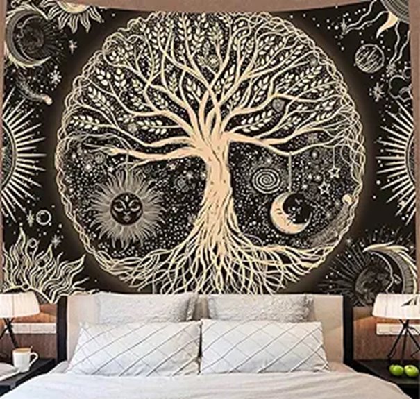 FORATER Tree of Life Wall Tapestry Galaxy Design