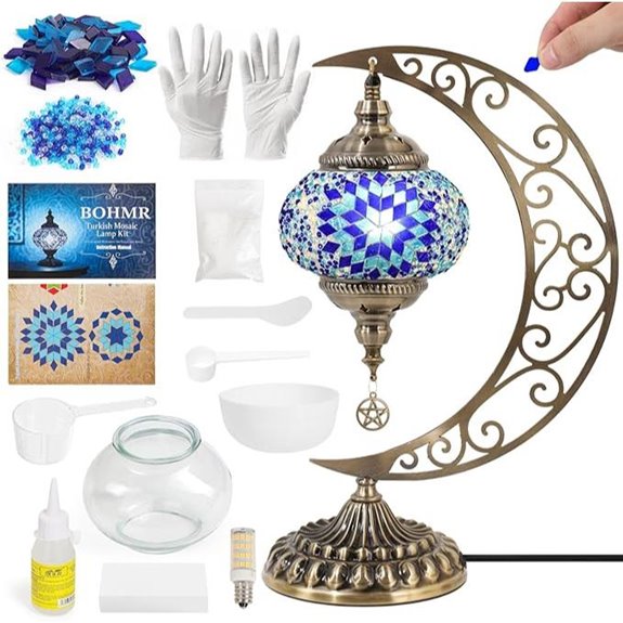DIY Turkish Mosaic Lamp Kit for Adults & Teens