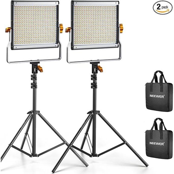Neewer 2-Pack Dimmable Bi-Color LED Video Lights