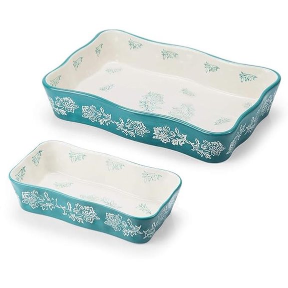Ceramic Baking Dish Set 2-Piece Casserole Pan