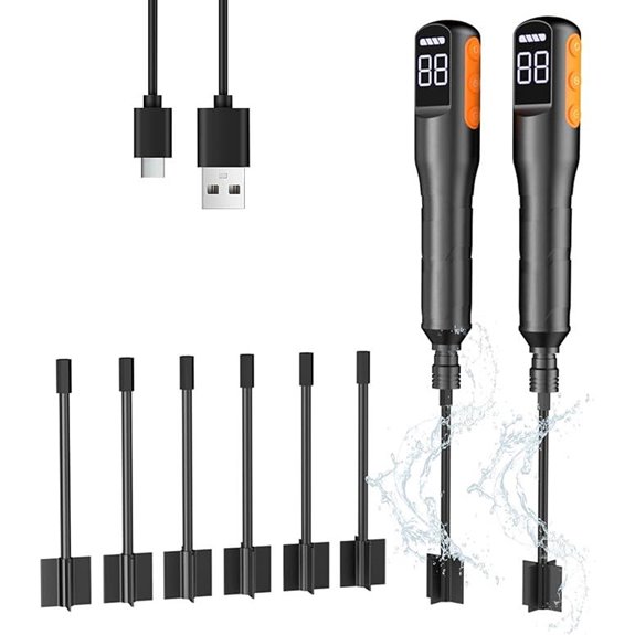 Rechargeable Resin Mixer 2-Pack with 8 Paddles