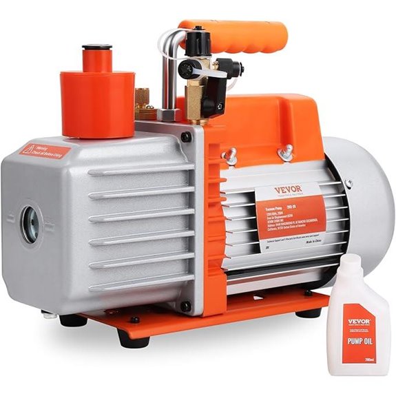 VEVOR 2-Stage Rotary Vane Vacuum Pump 5 CFM
